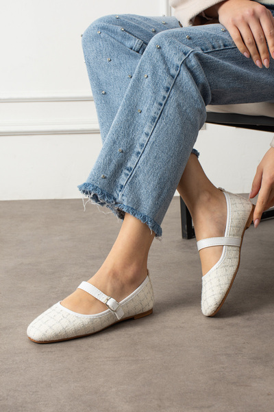 BYRAMSE Stylish Buckle Daily Tweed Fabric Comfortable Casual Orthopedic Sole ...