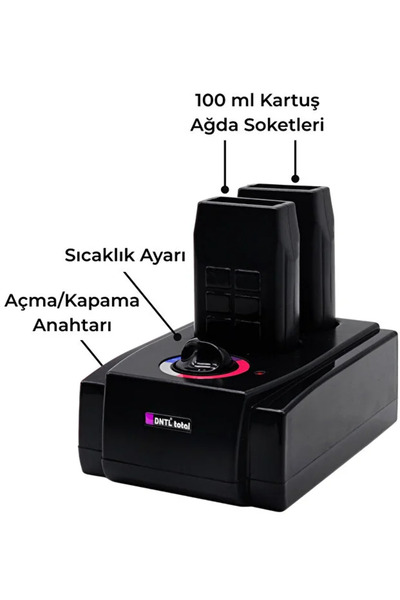 DNTL Total Trio Ağda Isıtma Makinesi 2'li Kartuş Roll-on Isıtıcı Profesyonel ...