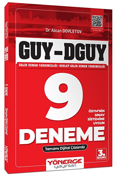 Yönerge Yayınları Yönerge GUY DGUY Gelir Uzman Yardımcılığı 9 Deneme Çözümlü ...