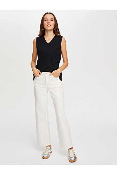 Faik Sönmez Relax V Yaka Modallı Kaşkorse Atlet W26ATL017