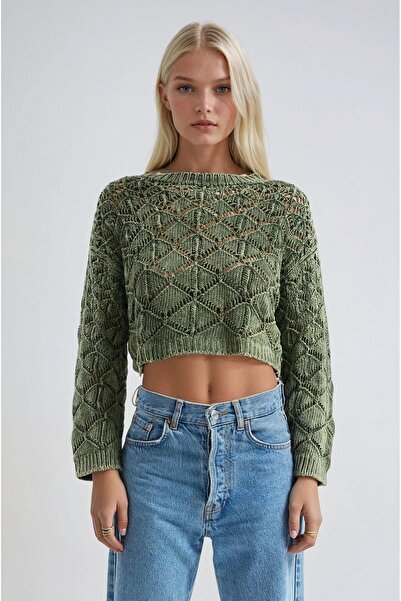 Lijuri Lace-Like Knit Knitwear Sweater 1396