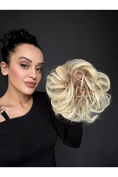 Suzan Peruk Pratik Saçlı Lastikli Topuz Tokası Renk seçenekli Takılıış videolu