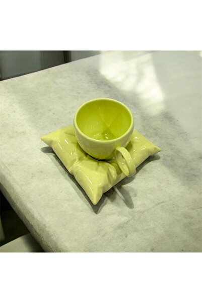 Hals Seramik Minder Tabaklı Renkli El Yapımı Seramik Kupa