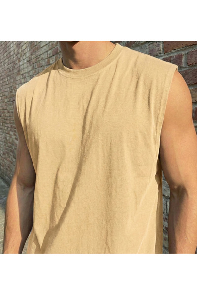 Pear Wear Unisex Plain Sleeveless Zero Sleeve T-Shirt