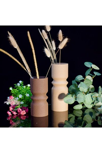 Della 2-Piece Vase Zen Decorative Buoplastik Handcrafted
