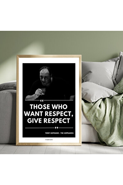 Pixaflair - The Sopranos - Respect - Tablo - Çerçevesiz Film Poster