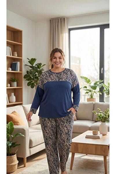 Vinola BÜYÜK BEDEN RAHAT KESİM VİSKON PENYE KUMAŞ TAKIM