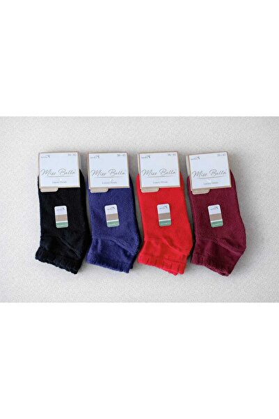 A&D HANDMADE Miss Bella 3D Yumoş Bamboo Thermal Socks for Women (Pack of 4)