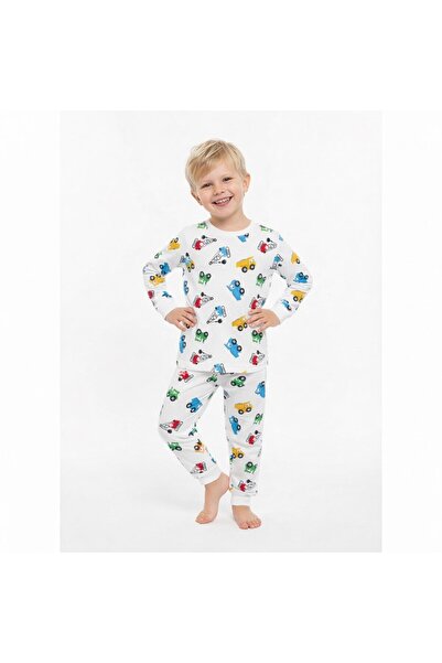 SeaBubbles Комплект пижама за момчета с шарка „Scoop Pattern“