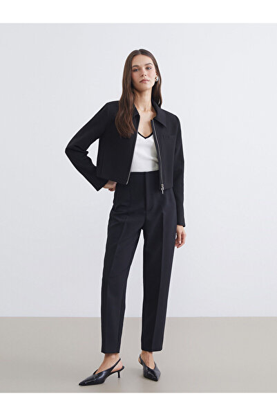 LC Waikiki Pantaloni plisați pentru femei Özmarka New Season Carrot Fit