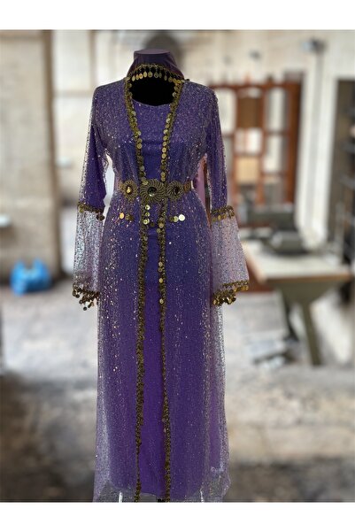 MODA Çeyrekli Model Kaftan Abiye Şal Kemer Dahil
