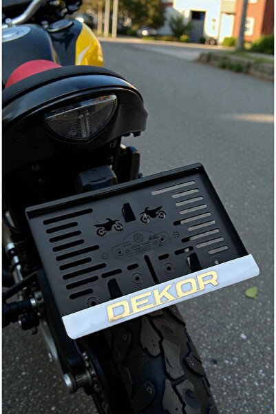 HMNL Motorsiklet DEKOR Plakalık SARI PARLAK KABARTMALI KROM YAZI 1 ADET Motor...