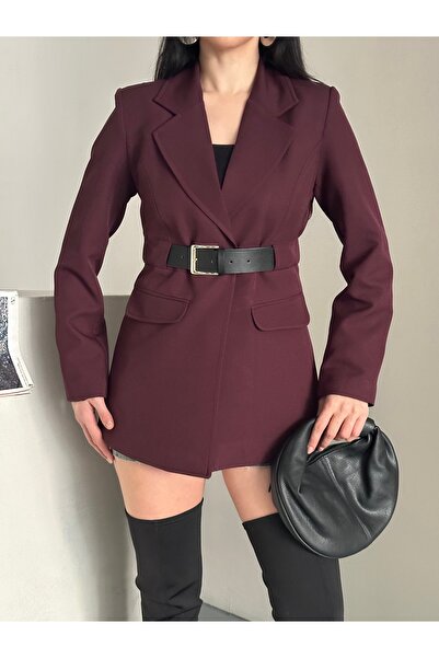 buqre's moda Premium Jacket with Belt Detail, Pack of Shoulder Pad