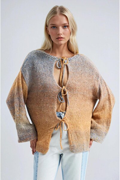 Lijuri Color Gradient Basic Cardigan 5197