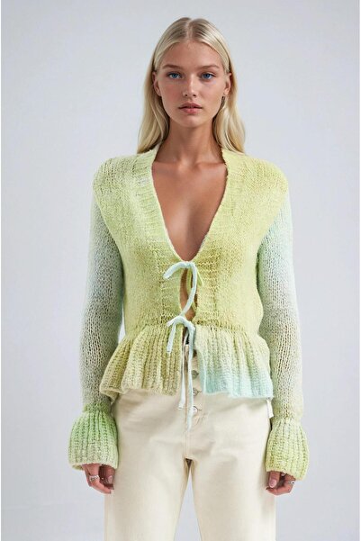 Lijuri Colorful Short Knit Cardigan 5198