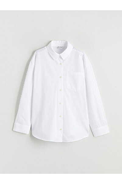 LC Waikiki Ozmarka New Season Lace Detailed Girl's Shirt