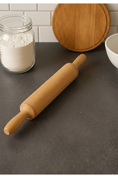 FBZhome 1 Adet Ahşap Hamur Açma Oklavası Hamur Açıcı Merdane Pürüzsüz Oklava ...