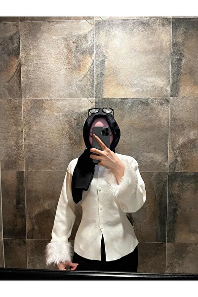 Çınar Couture Organic Cotton Fur Cardigan