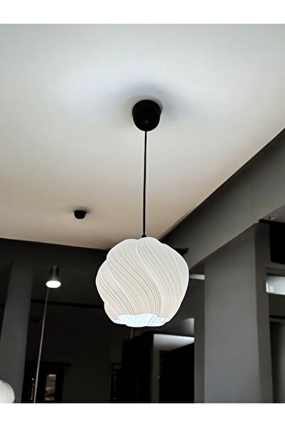 Generic Avize Modern Bohem Avize Krema Desenli Sarkıt Avize