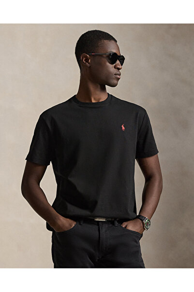 Ralph Lauren Black Label Klasik Kesim Jersey Bisiklet Yaka Tişört