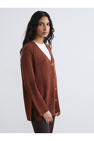 LC Waikiki Özmarka New Season V-Neck Women's Knitwear Cardigan