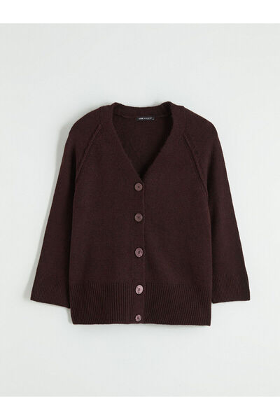 LC Waikiki Peak New Season V-Neck Women's Knitwear Cardigan