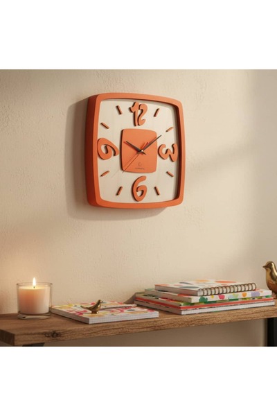 Mistopia SOFT SQUARE CLOCK AHŞAP DUVAR SAATİ
