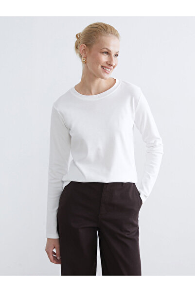 LC Waikiki Ecru Crew Neck Women's Body