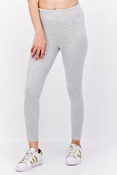 Etam Women Regular Fit Knitted Leggings, Grey