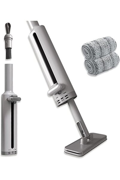 Arabest Portable self-squeezing short mop, wet and dry, used for bathroom kit...