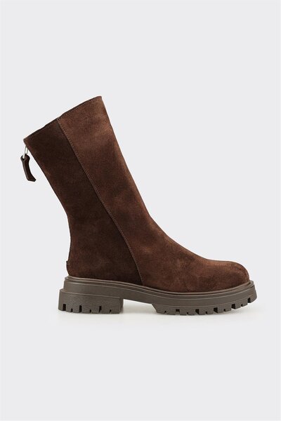 Elle Shoes Kahve Deri Kadın Günlük Bot