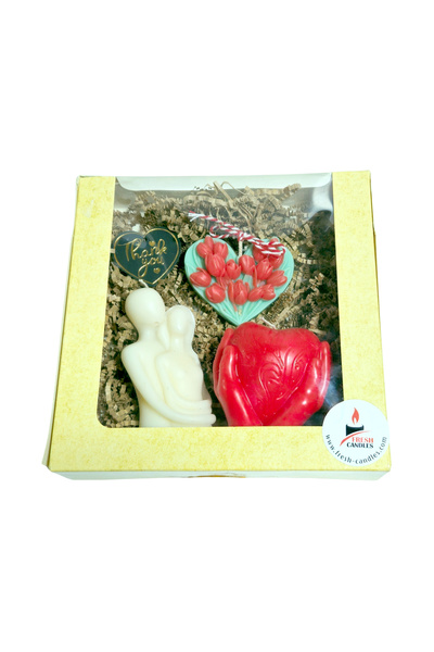 Fresh Candles Gift Set model B1 with 3 scented candles, 340g