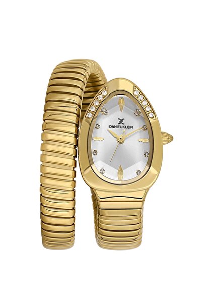 Daniel Klein Dk.13.10155-2 Snake Model 3 Atm Water Resistant Steel Plated Gol...