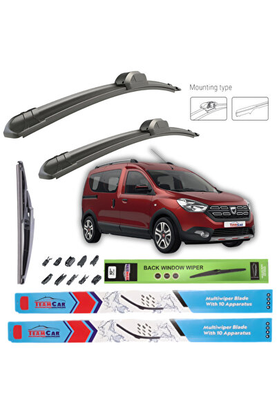 TEAMCAR Чистачки Dacia Dokker MPV 2015 - 2018 - Пълен комплект