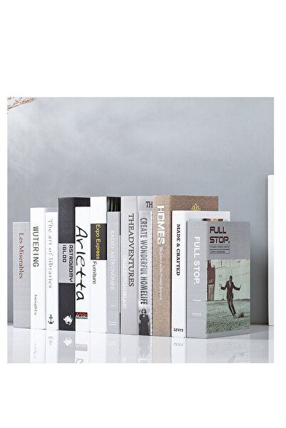 ZUIHAO 12 Pcs Decorative Books Set Fashion Fake Book Modern Decoration for Ho...