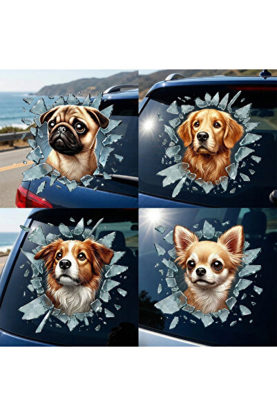Arabamakss Fulcar Dog Design Car Sticker