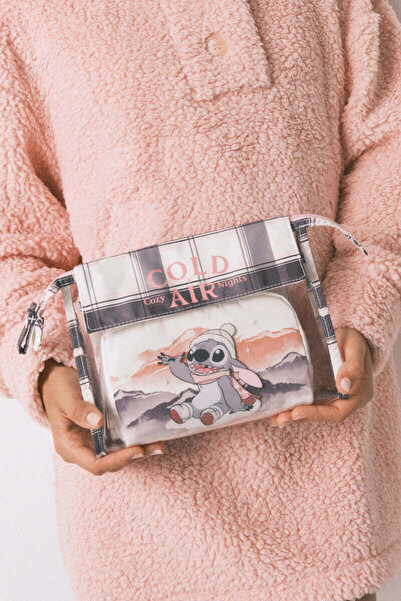 Women'secret Pack of 3 Stitch check print vanity cases