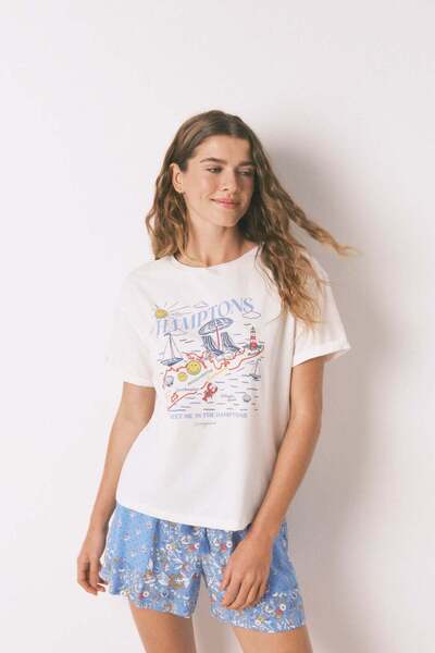 Women'secret تيشيرت قطني مبتسم