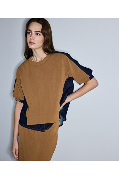 İpekyol Denim mix colorblock triko