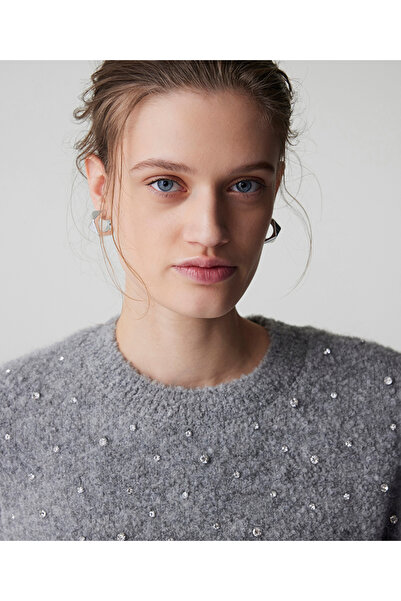 İpekyol Strass taş aksesuarlı triko