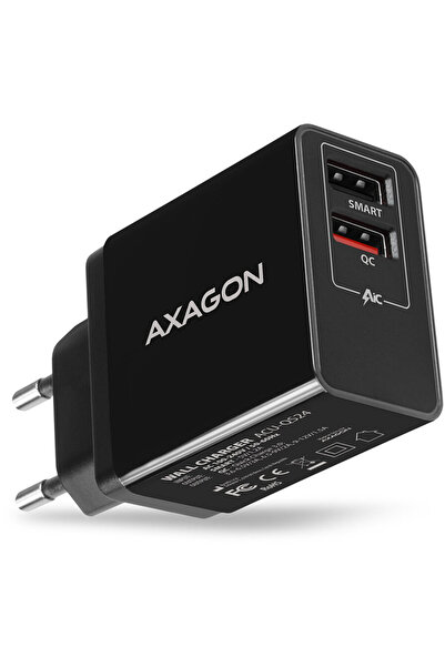Axagon ACU-QS24 2x USB 2A Negru