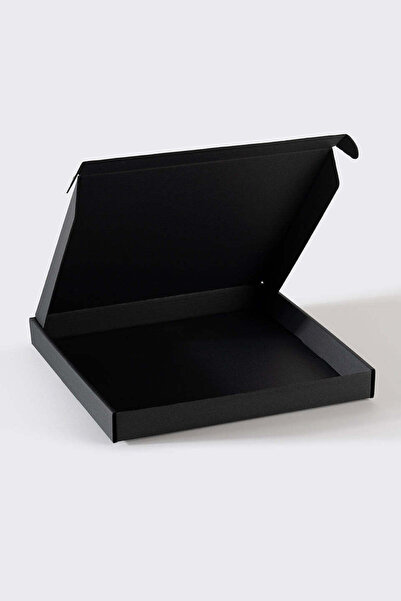 Miligram Paper 25,5x25x3 cm Siyah Eşarp Kargo Kutusu 5