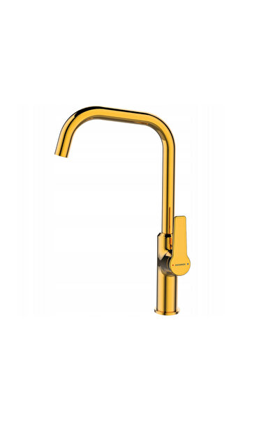 Kuchinox Alanis BQI Ψηλή Μπαταρία Κουζίνας Πάγκου Χρυσή