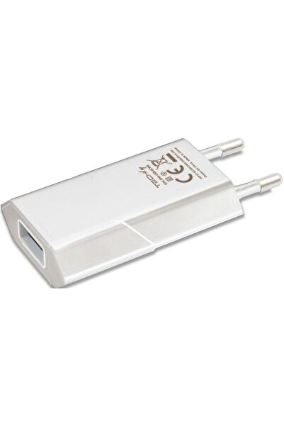 Techly Încărcător USB subțire 230V -> 5V/1A alb