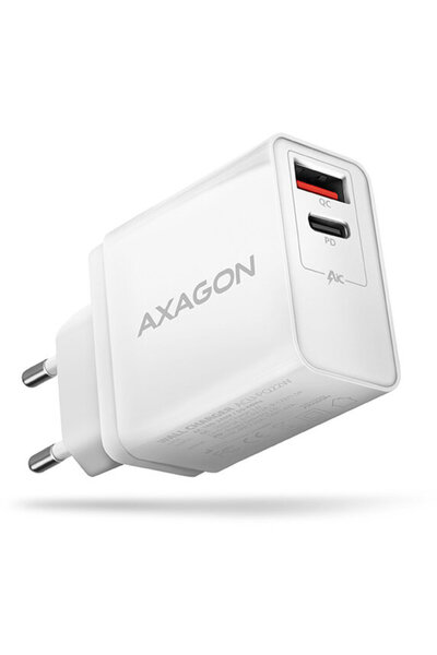 Axagon ACU-PQ22W USB 3.0 + USB-C 22W Alb