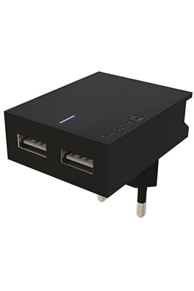 SWISSTEN Circuit integrat inteligent 2xUSB 3A, Negru