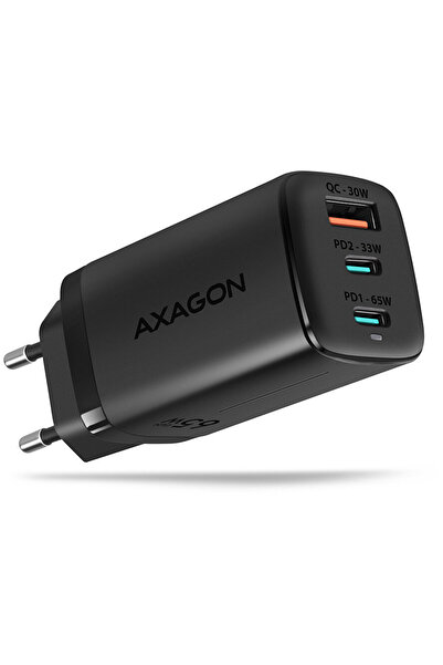 Axagon ACU-DPQ65 1x USB 2x USB Type-C 4.4 A Black