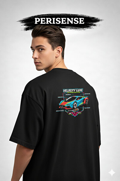 YRN COLLECTION Унисекс европейска спортна кола BLUEPRINT Печатна премиум паму...