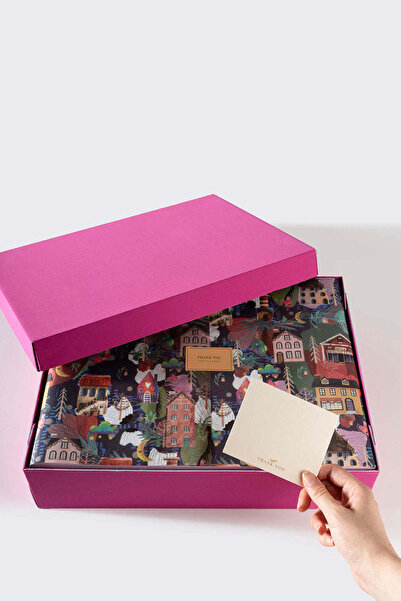 Miligram Paper Pembe Kargo Kutu Seti 50 Adet Set