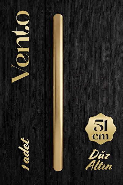 Badem10 Vento Straight Gold Flat Drawer Handle 512 mm Long Metal Cabinet Ward...